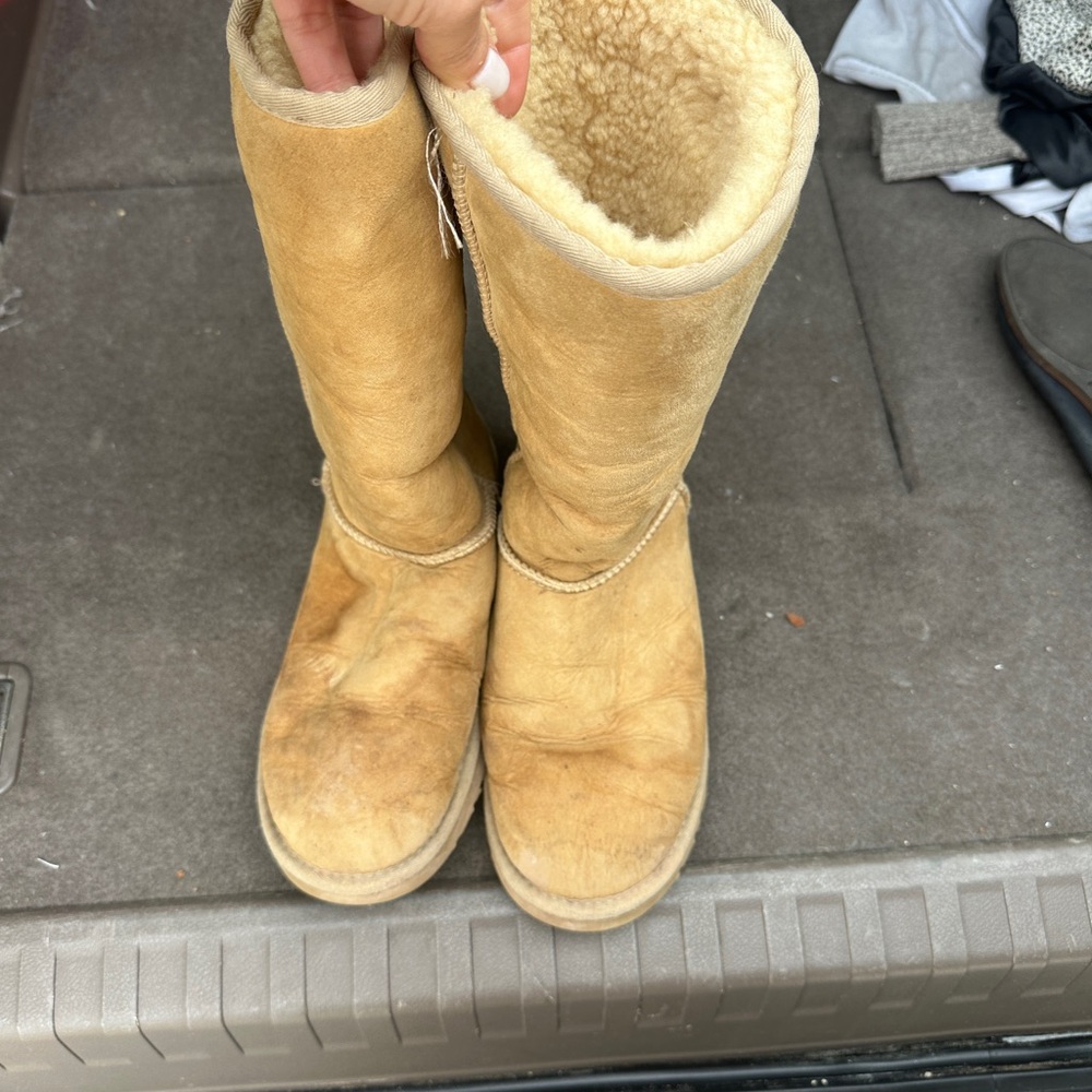UGG Tan Shearling Lined Boots